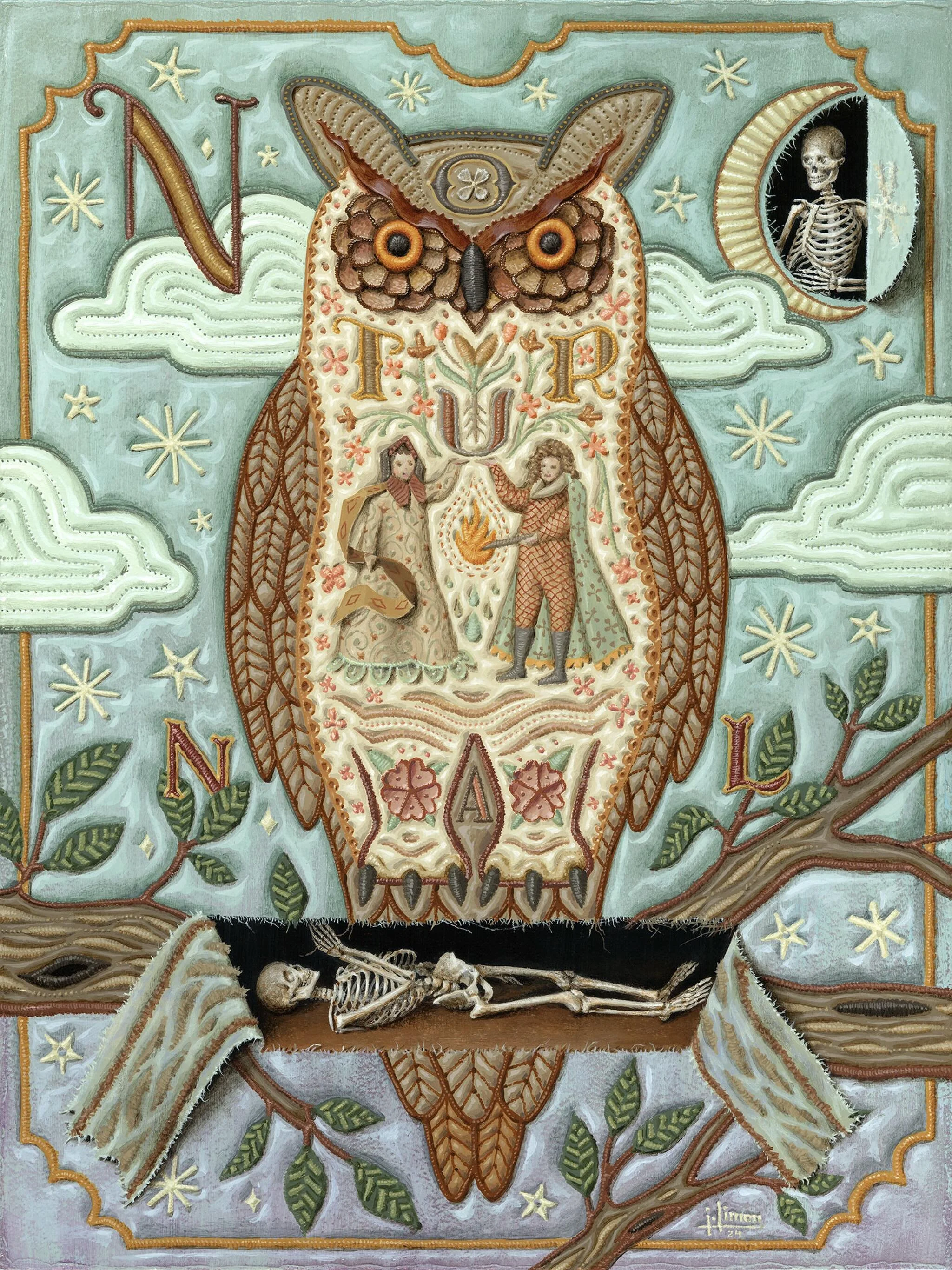 Nocturnal (12x16) from 2024 #acrylicpainting