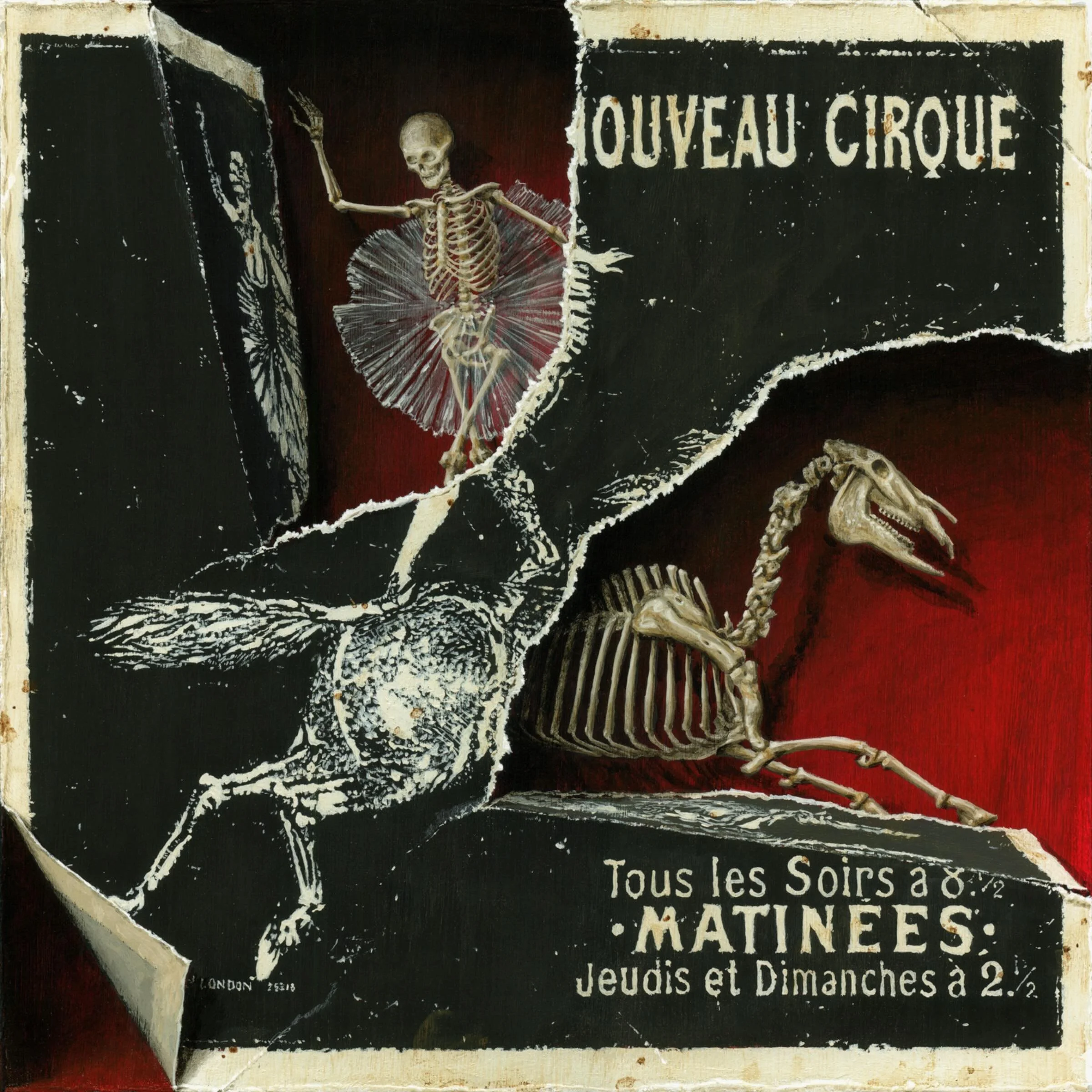 Nouveau Cirque, 10x10 inch #acrylicpainting