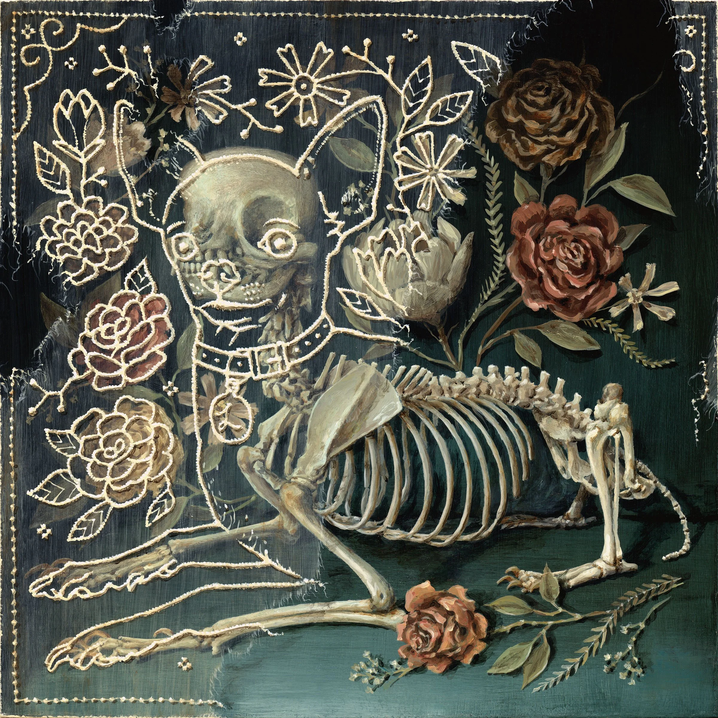 Fading Canine, 10x10, 2026