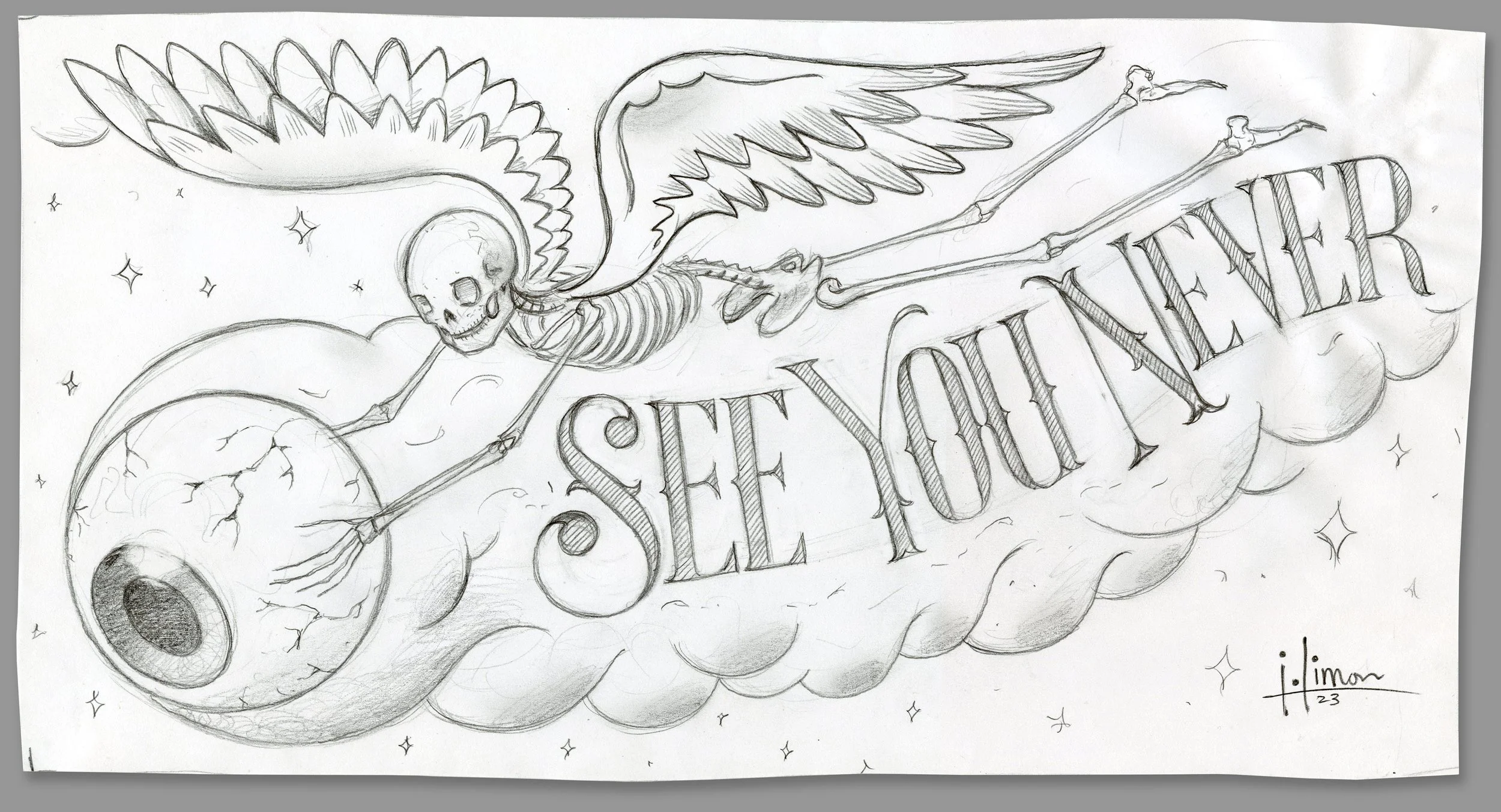 See You Never, Original Drawing