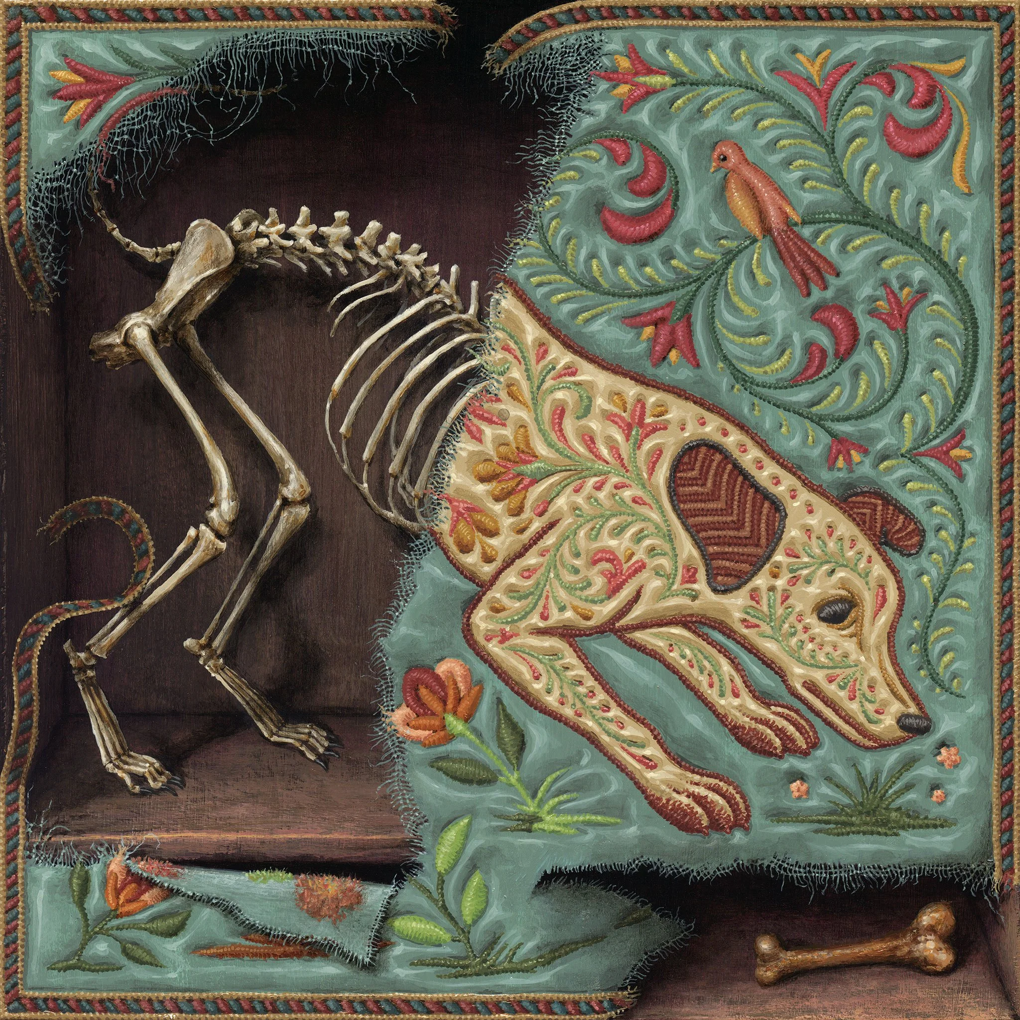 Dog and Bone, 12x12, 2025