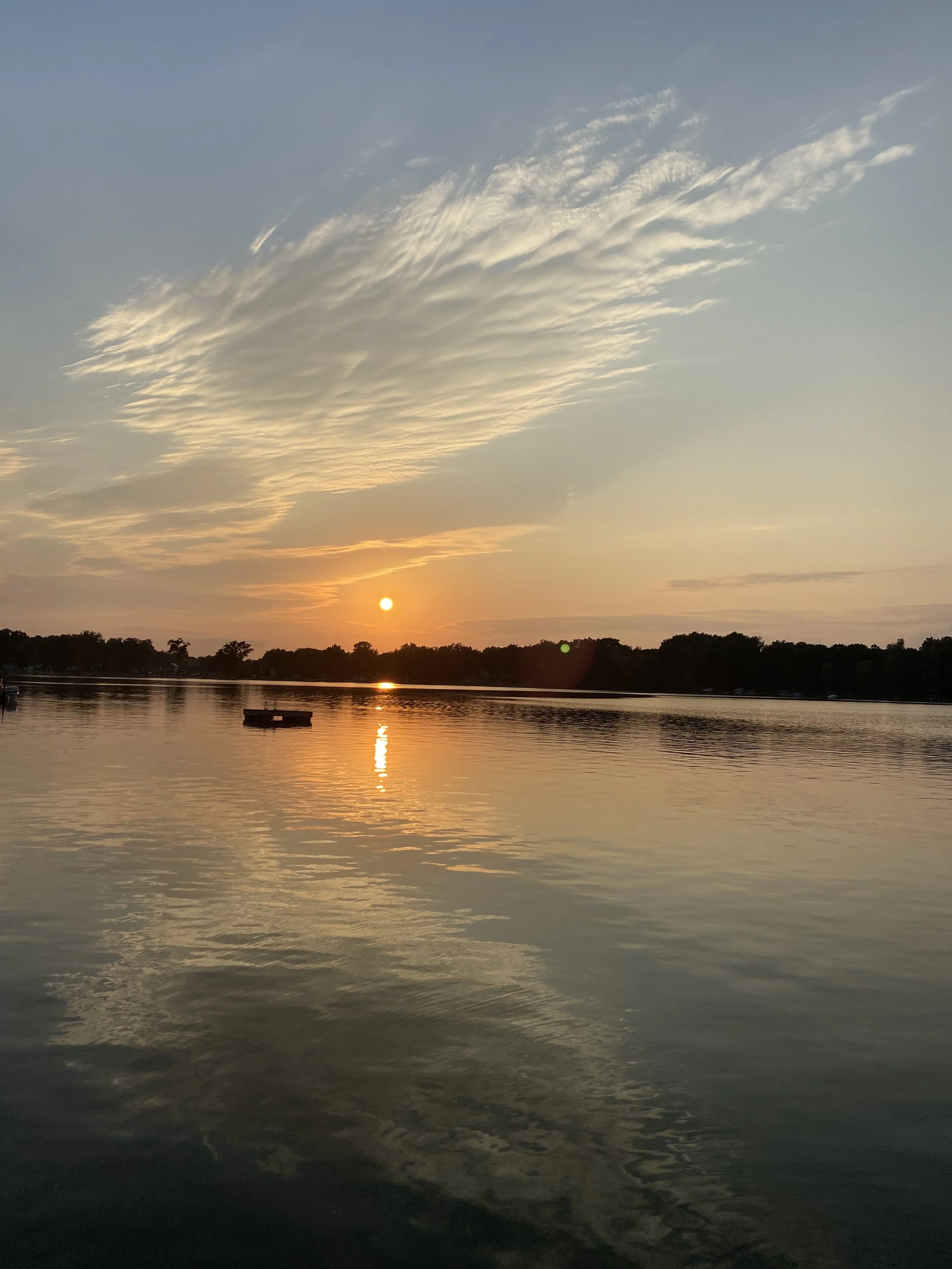 An evening summer boat ride reveals a butterfly. Inspiration is everywhere.