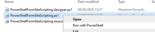Enable SharePoint Site Scripts with PnP PowerShell and a Windows Form ...