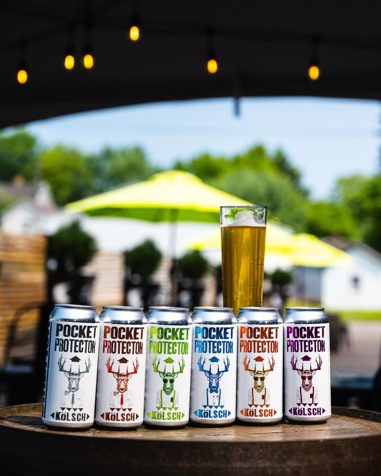 If you got the rizz, we got the fizz⚡️

Our crispy K&ouml;lsch Bier is back! Pocket Protector on tap and available in cans in time for the weekend. @trasgourmet food truck setup early today serving from 1-9. @jackandthecadavers will be spinning vinyl