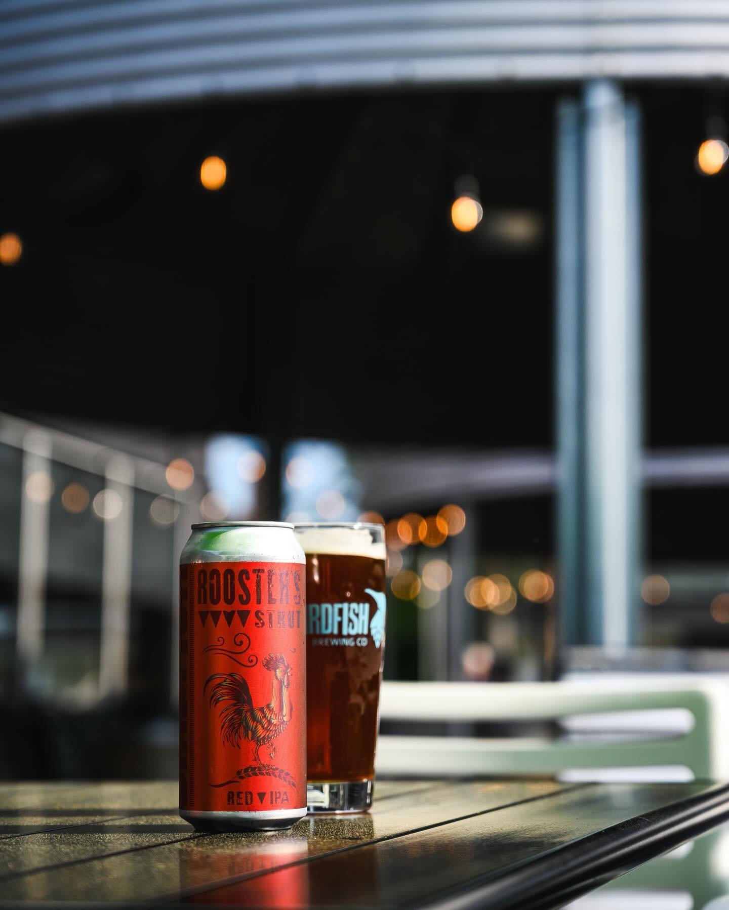 Our beer will make you crow 🐓

Rooster&rsquo;s Strut Red IPA on tap and available in cans to-go. @babcias_lunchbox today on the patio with fresh blueberry pierogi 🫐🪆🍻