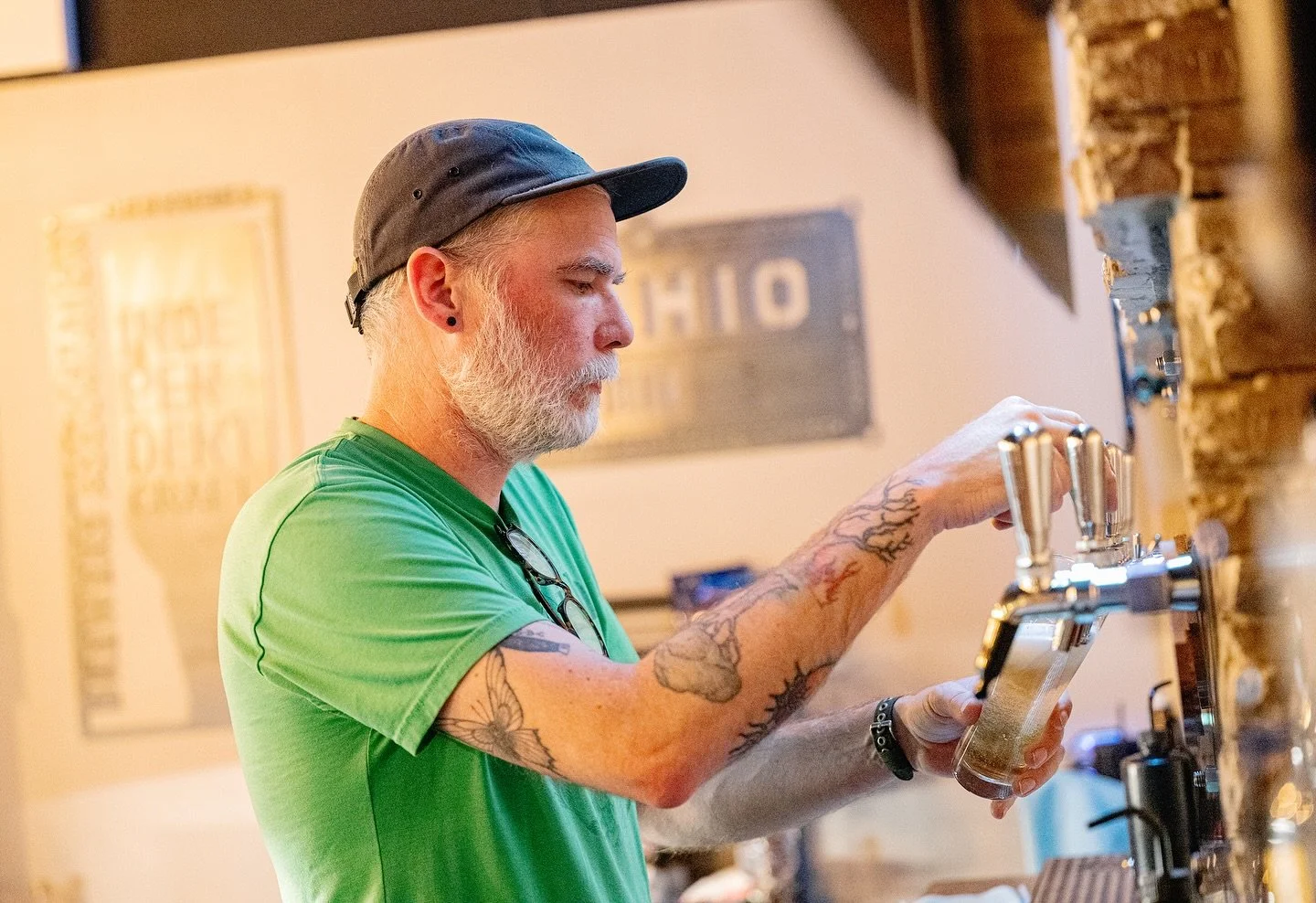 Grant pours, you cheers. Simple as that. 🍻