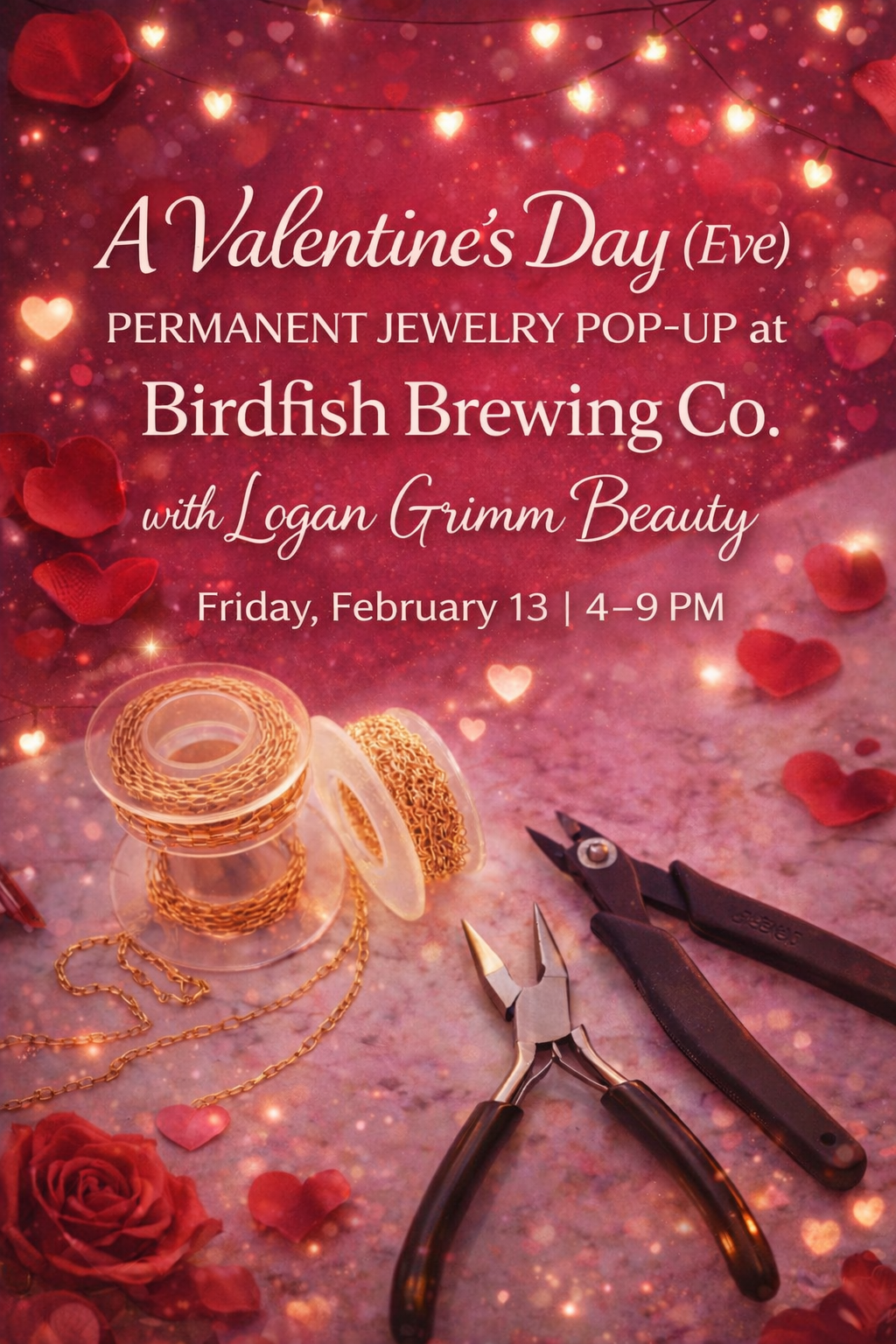 Valentine's Day (Eve) Permanent Jewelry Pop-Up with Logan Grimm Beauty