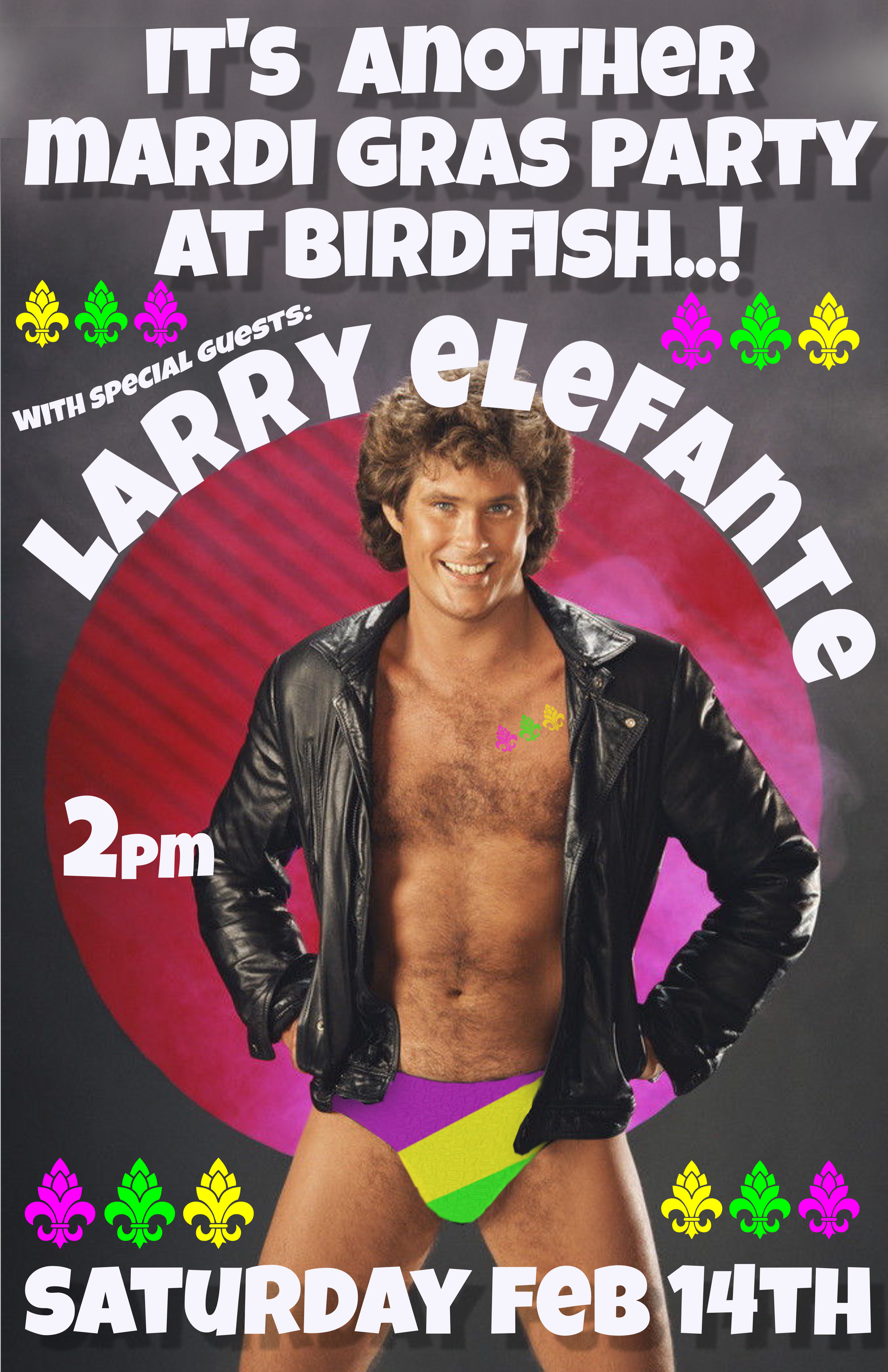 Mardi Gras Party with Larry Elefante &amp; Smoke Worx BBQ