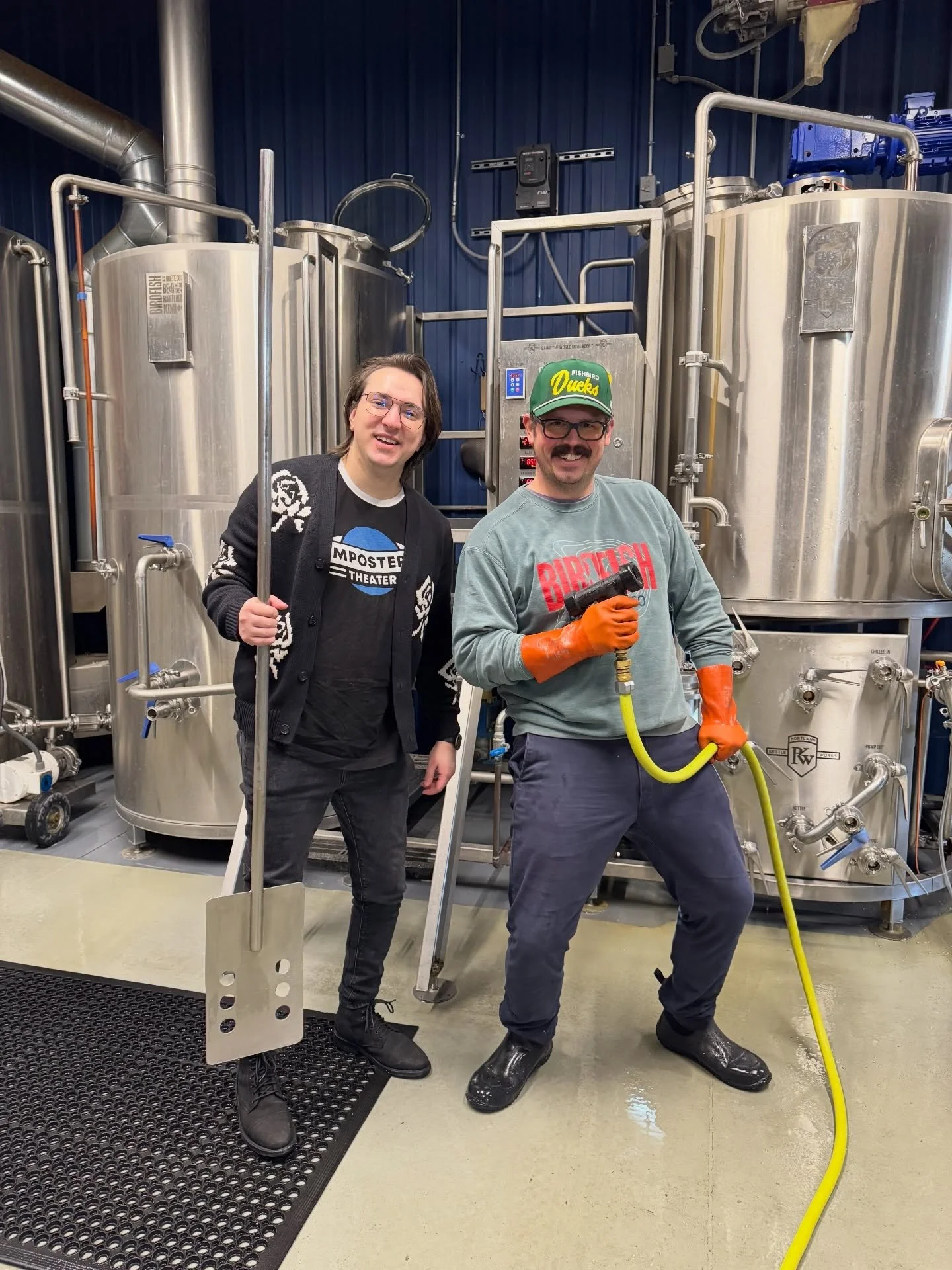 Brew day with @spiritofthebear 🍯🐻🍺

&lsquo;Spirit of the Beer&rsquo; Honey Lager collab tapping, can release, and show February 28th at 7PM