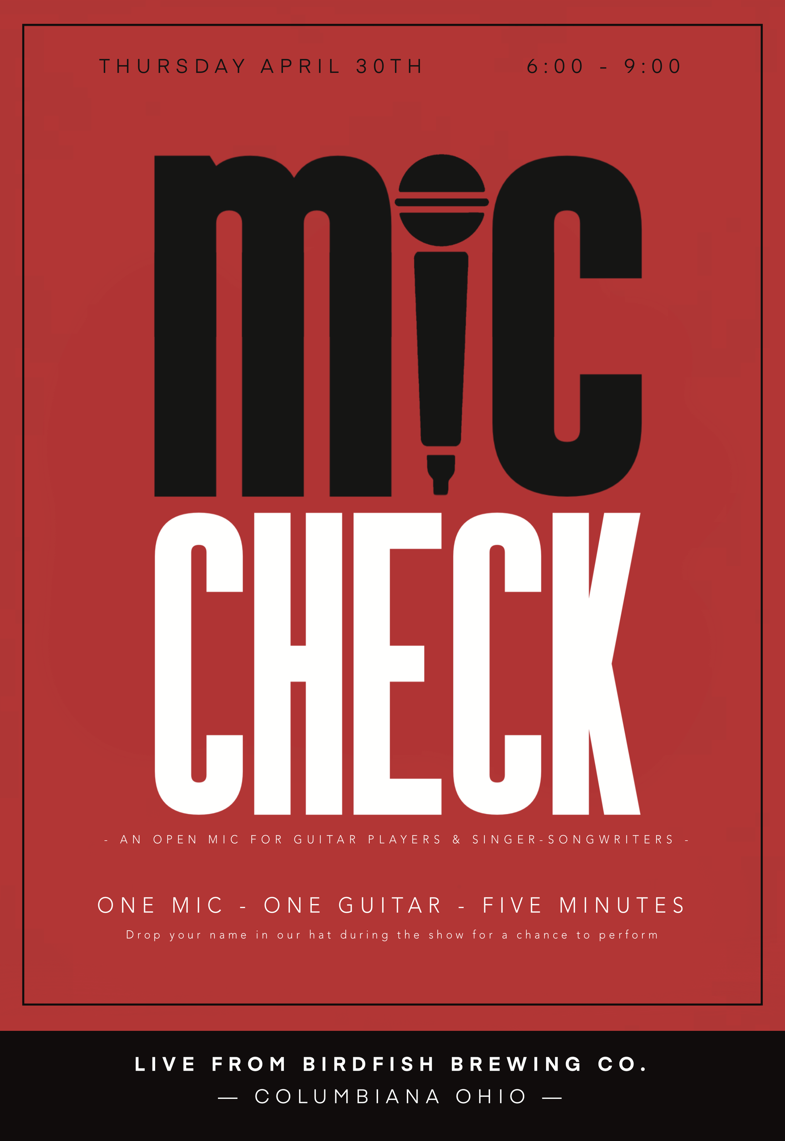 MIC CHECK with Kingsley Conkle &amp; Friends