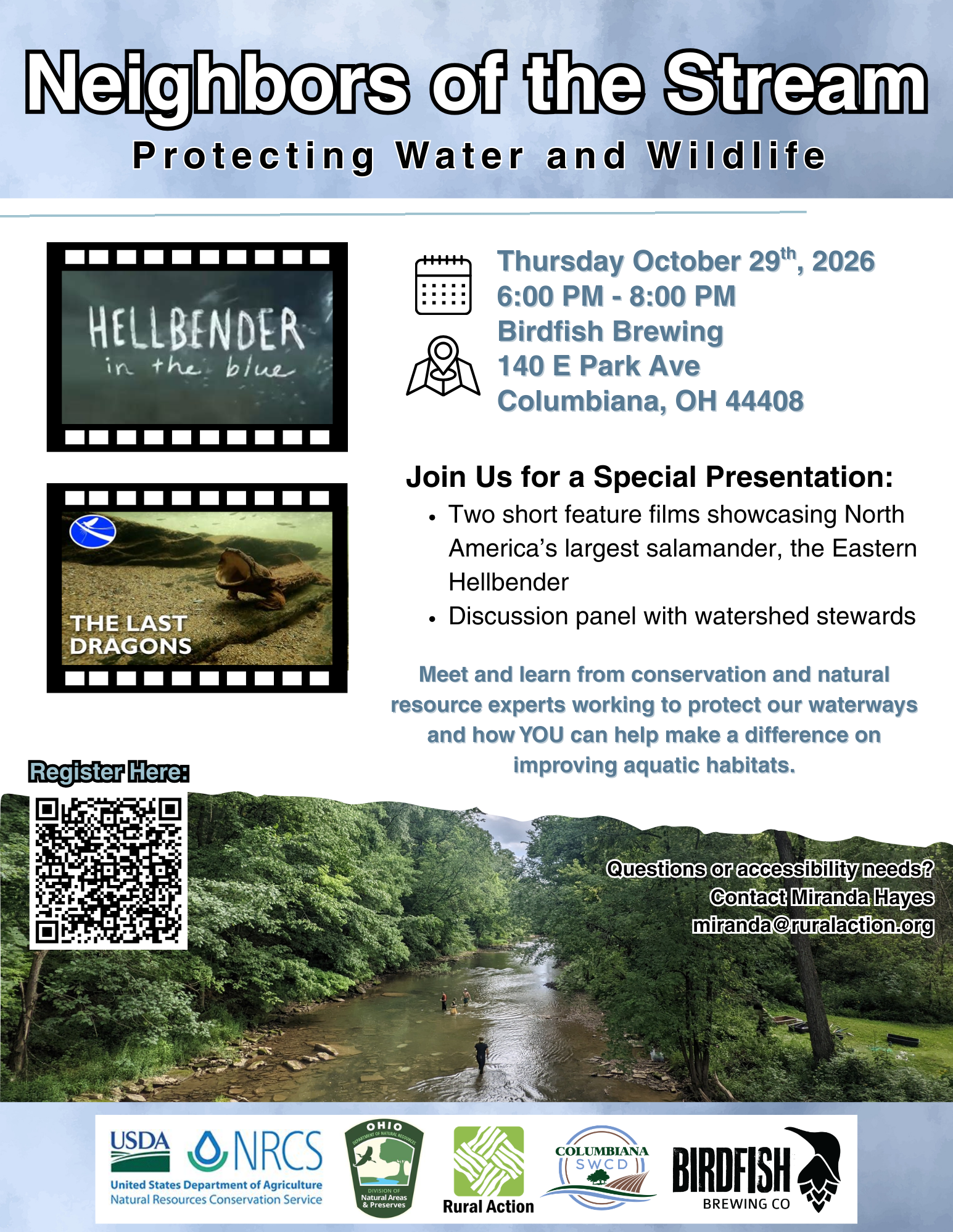 Neighbors of the Stream: Protecting Water and Wildlife