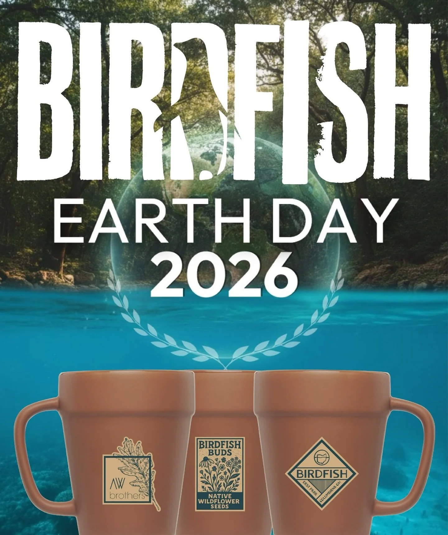 Join us in the taproom on Wednesday, April 22nd for Earth Day and &ldquo;Of The Forest&rdquo; India Pale Ale can release and tapping with 14 oz. Terracotta Style Flower Pot Mug inclusive along with a Birdfish Buds Wildflower Seed Packet to plant in y