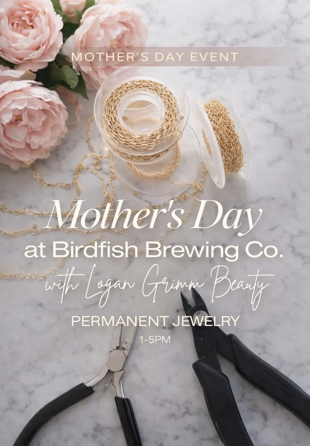 Mother's Day Permanent Jewelry Pop-Up with Logan Grimm Beauty 