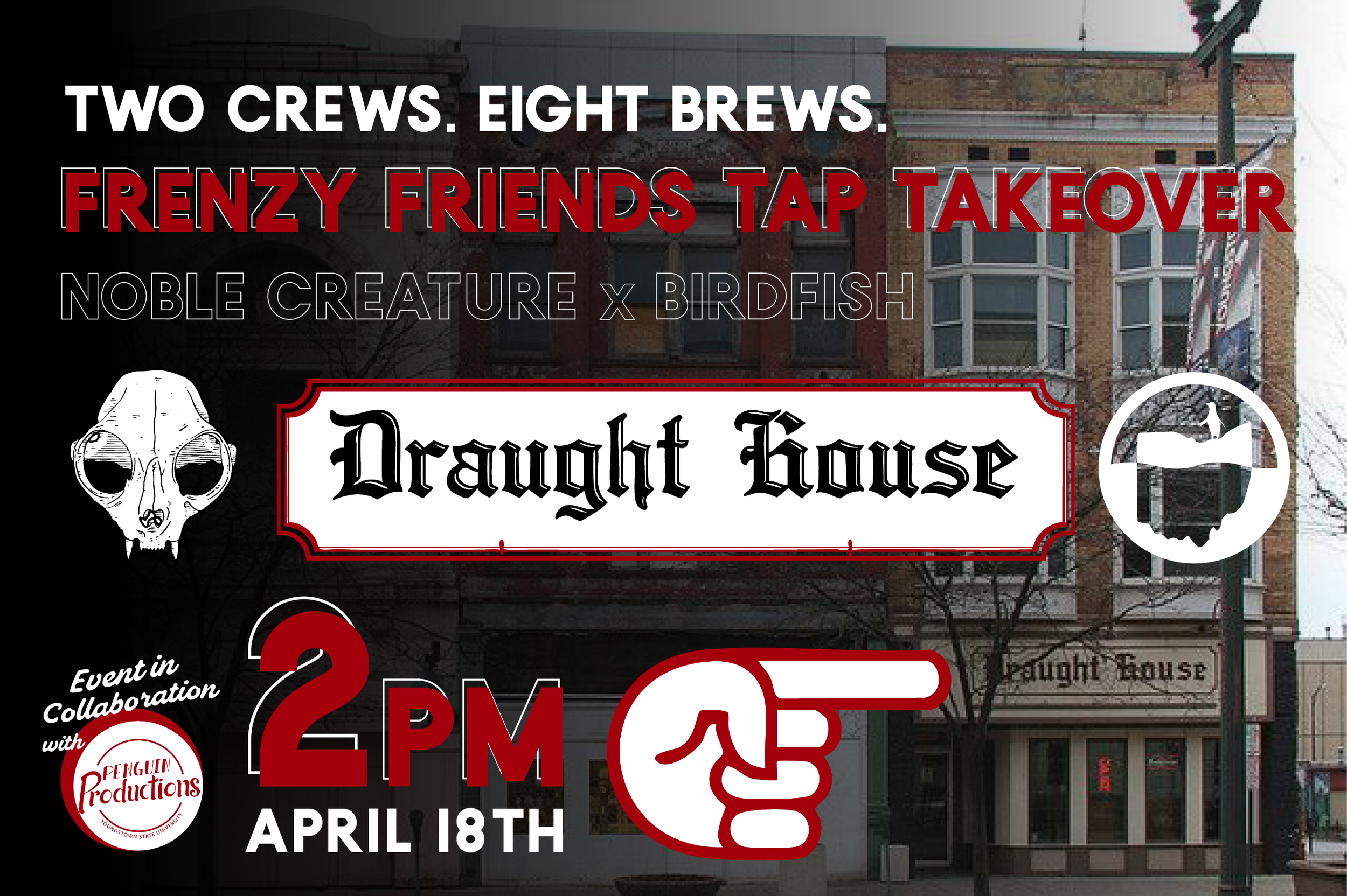 Two Crews. Eight Brews. Frenzy Friends Tap Takeover at The Draught House