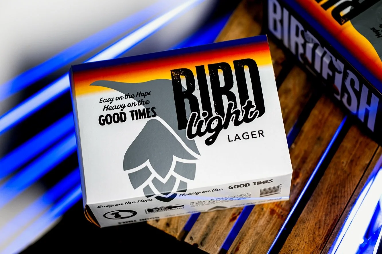 12 birds.
12 chances to make a great decision.

4% abv. 112 calories. zero excuses.

crush one.
share a few.
forget what day it is.

available now in the taproom 🐧