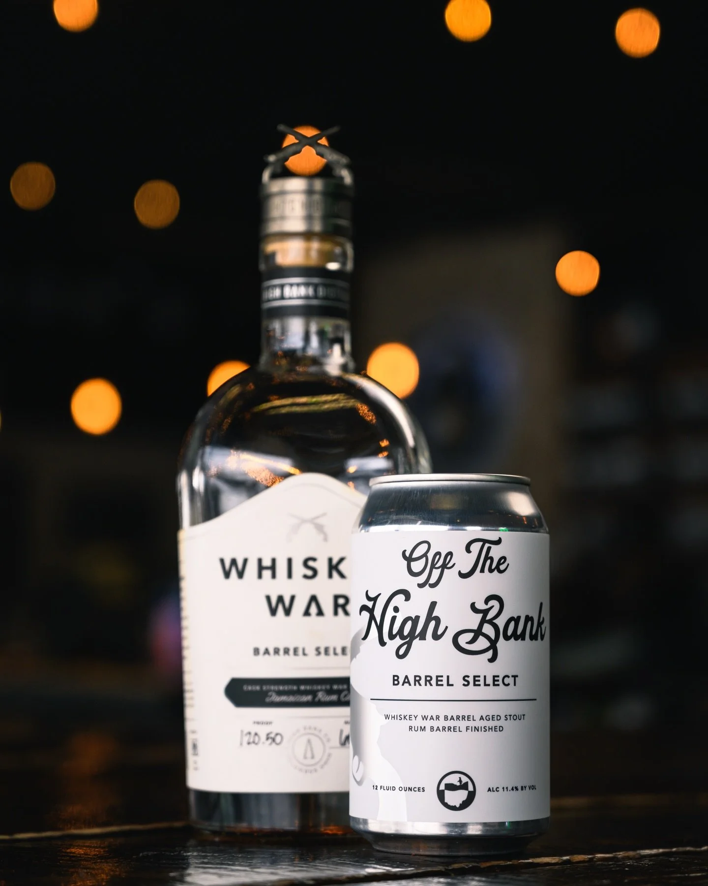 The final Off The High Bank variant is now pouring 🏴&zwj;☠️

BARREL SELECT &mdash; Whiskey War Barrel-Aged Stout, Rum Barrel Finished &mdash; 11.4% 

Aged one year in a Whiskey War barrel from @highbankdistillery, then transferred to a @cruzanrum Si