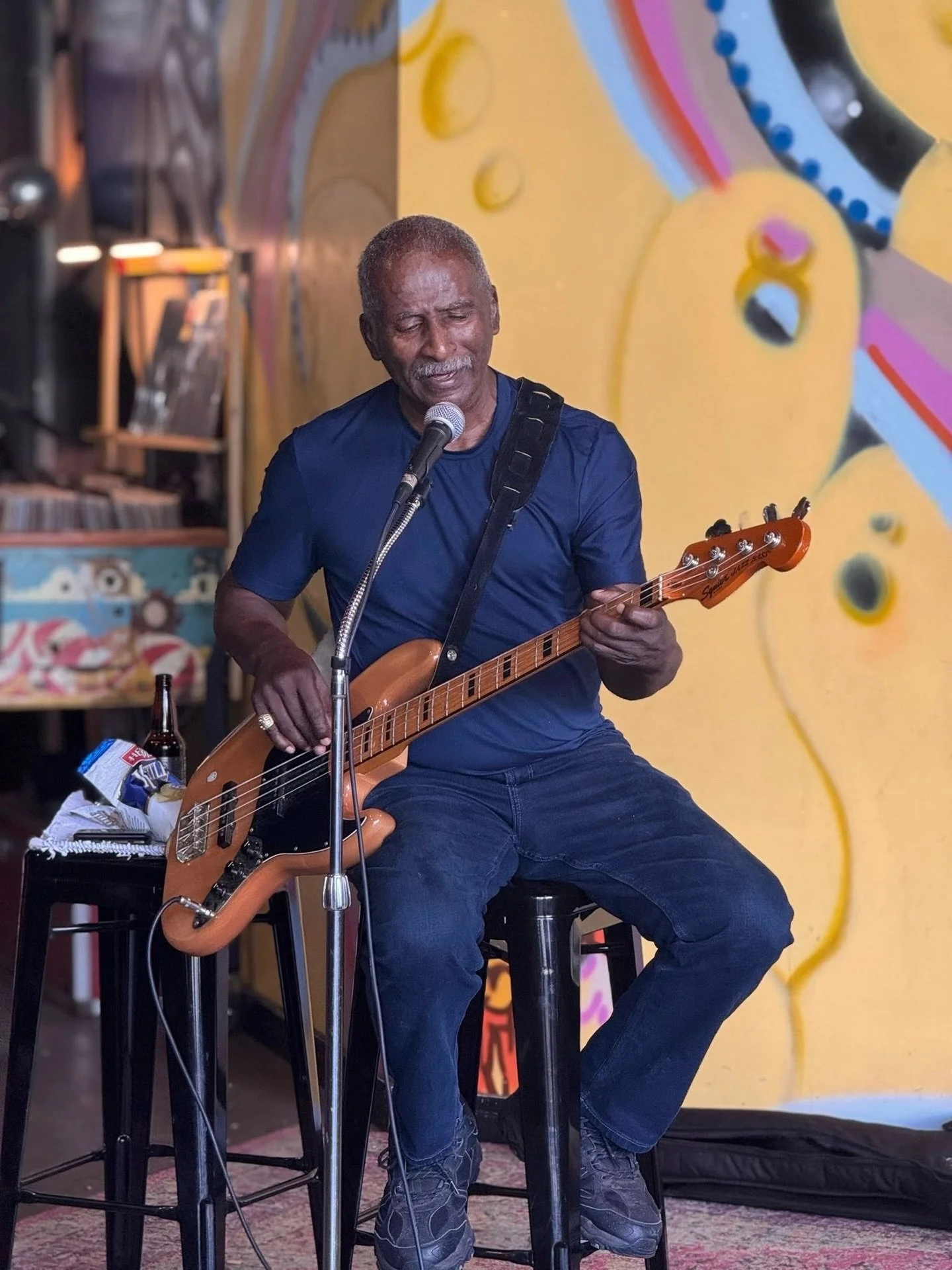 The man. The myth. The legend. Bass Master Mike Gilliam hits The Ballroom this Friday from 6&ndash;9 bringing classic old school rhythm and blues all night long + @roxburypizza on the patio 4-9 🎶🍕🍺