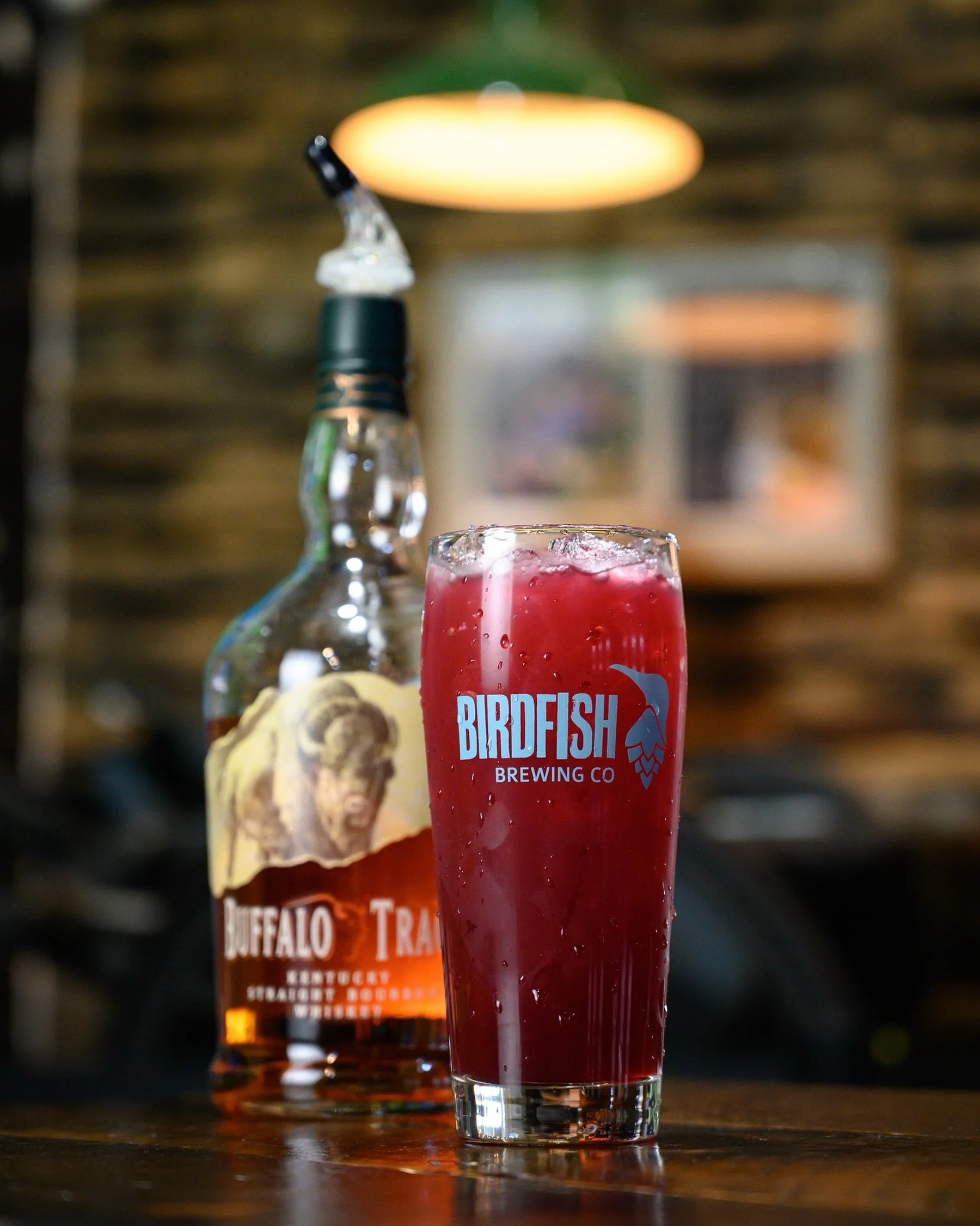 Mess with the buffalo, you get smashed 🥃🦬

NEW Cocktail on Tap &mdash; Brambleberry Smash:
@buffalotrace bourbon with raspberry, blackberry, elderberry, peach, sage, lemon, and organic cane sugar.

Juicy, bright, herbal, and sitting pretty at 9.2%.