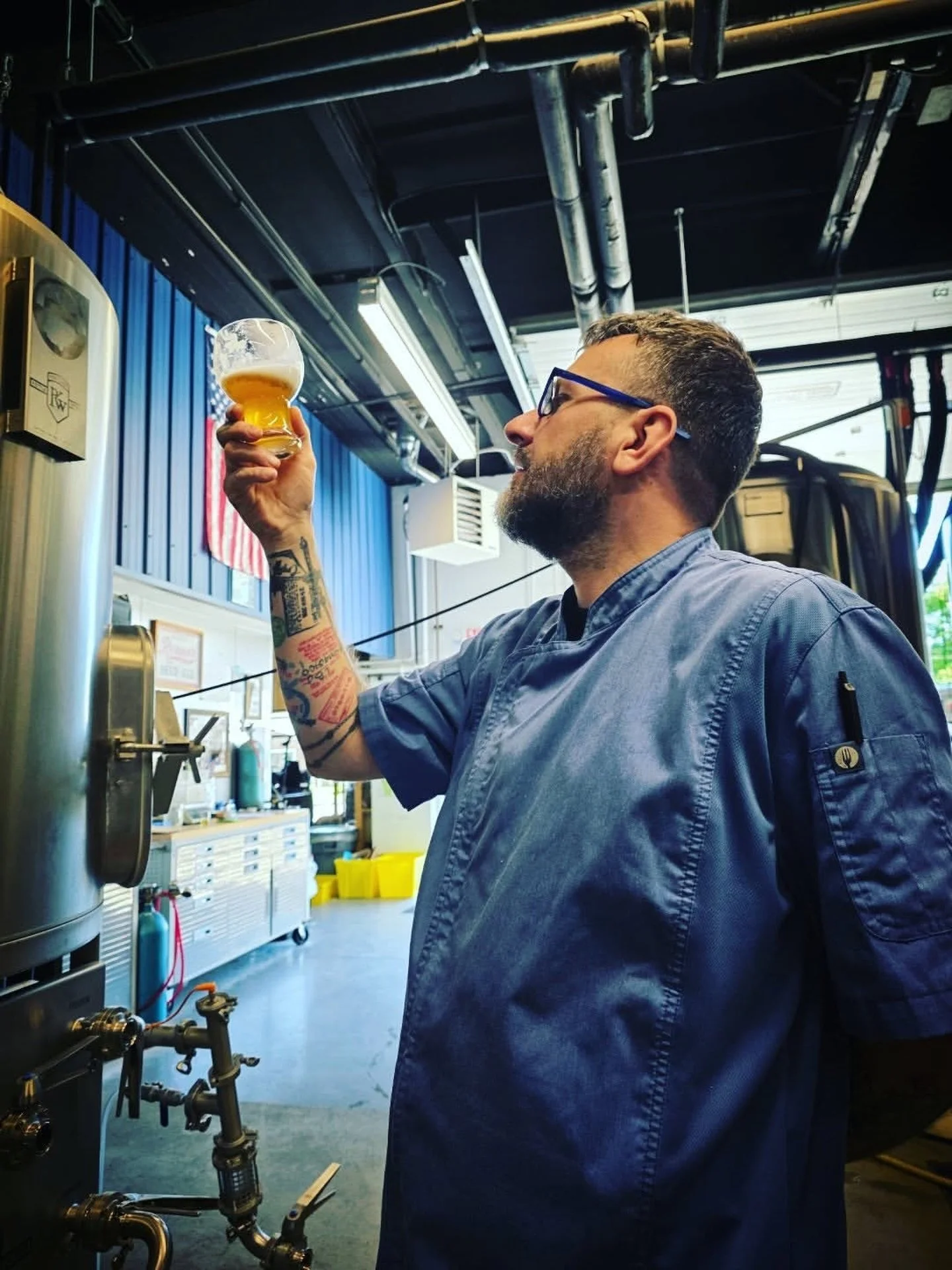 One last look before hits the taps. 🍺🇵🇱

Chef Sabi giving his final approval.

Brewed in collaboration with @sabis_restaurant, this 6.4% India Pale Lager features Polish-grown Junga and Marynka hops for a crisp, clean body layered with bright citr