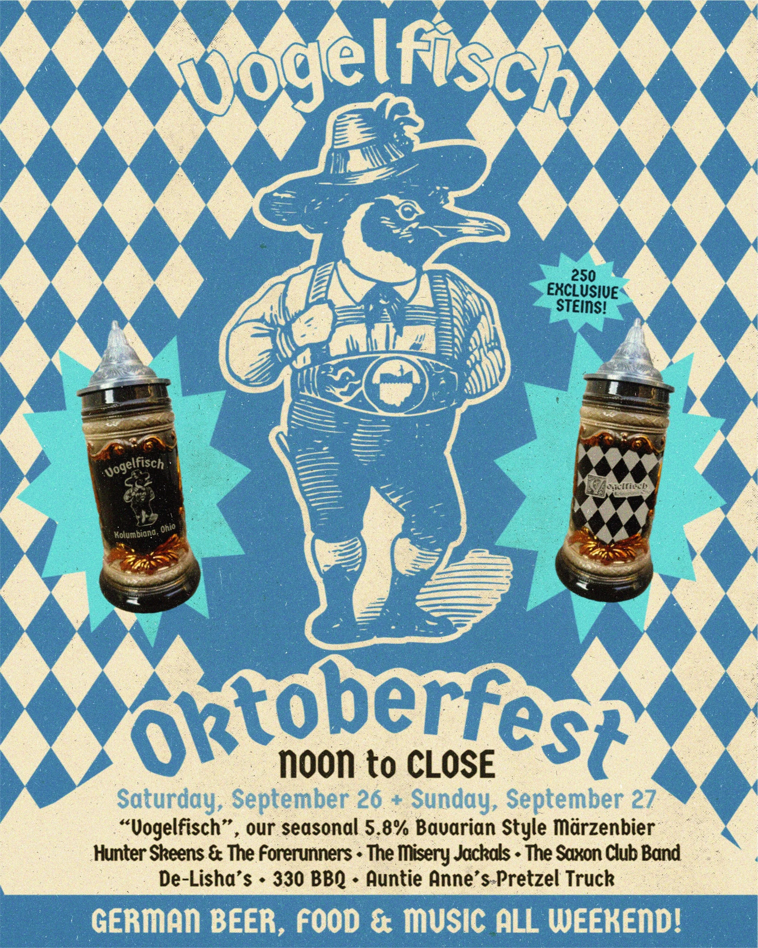Dust off the lederhosen&mdash;OKTOBERFEST is taking over Birdfish this weekend 🍺🥨🇩🇪

Cold lagers, German eats, live music and one big day of prosting with your favorite people.

Clear the calendar. Rally the crew. We&rsquo;re going full fest. PRO