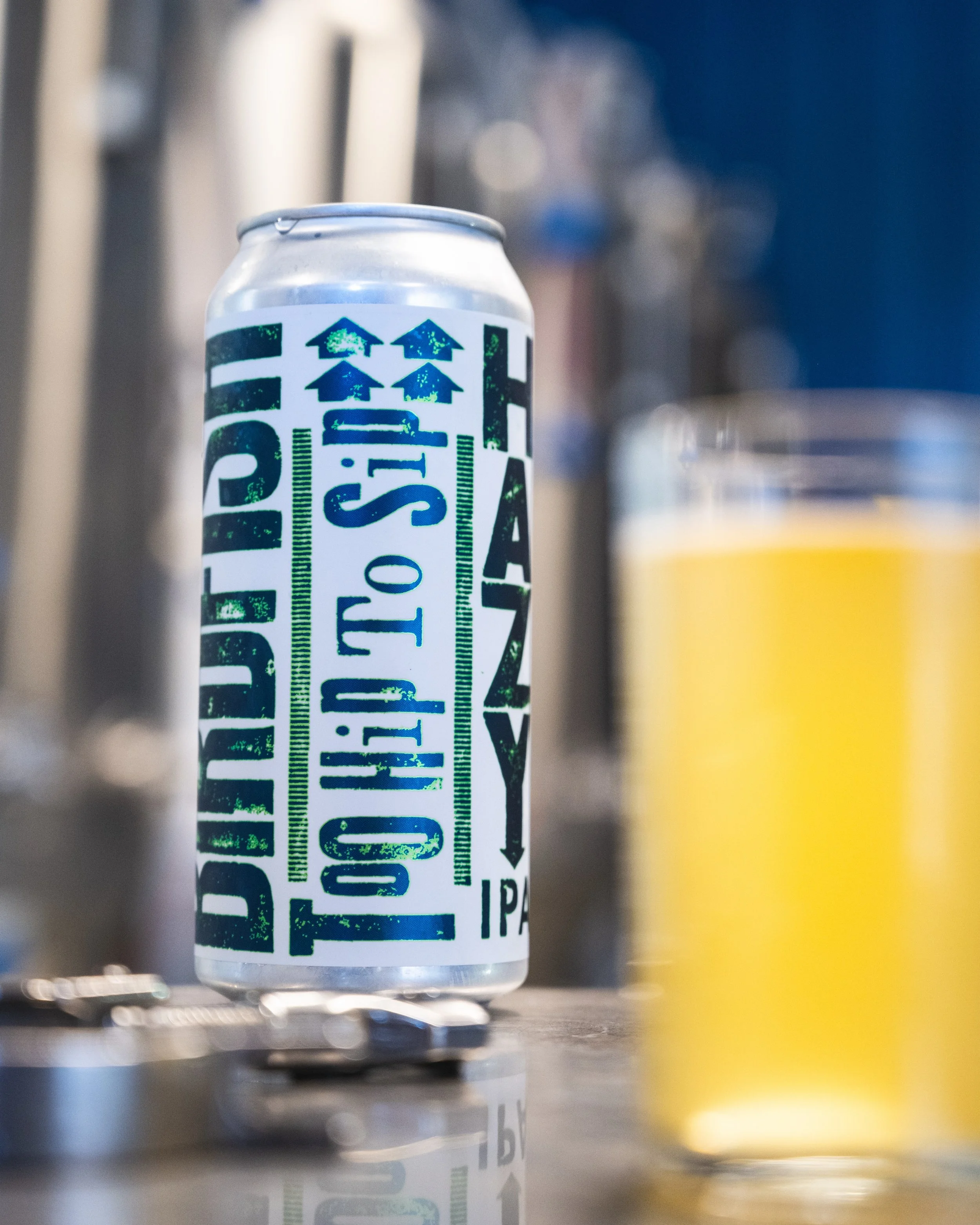 Nothin&rsquo; fresher. Too Hip To Sip goes from tank to can and keg every week. Kept cold and never far from your next pour. Fresh haze, right here at the source.