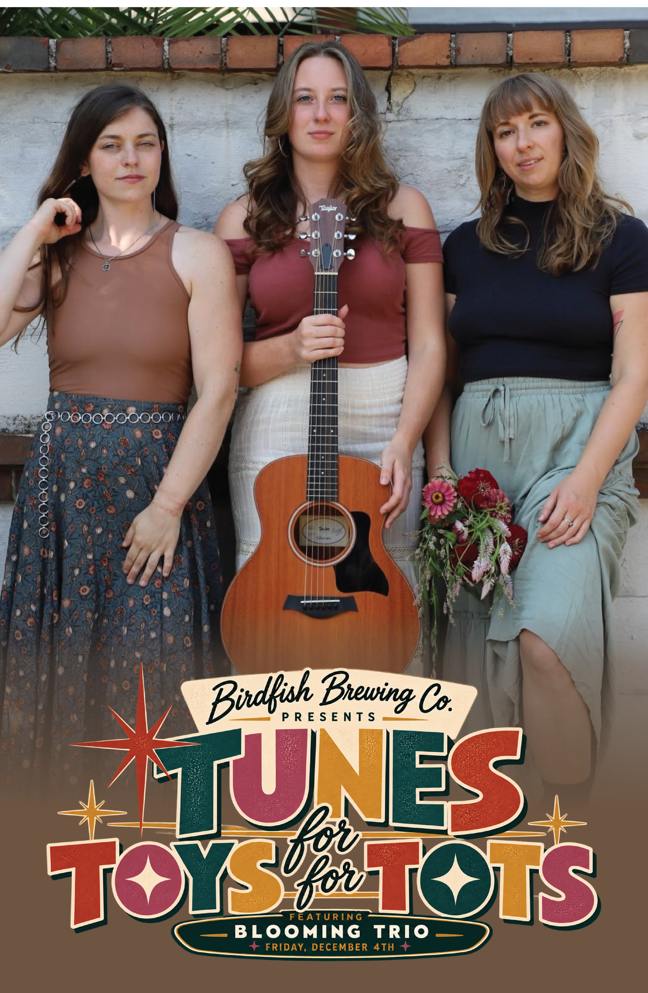 6th Annual TUNES for TOYS for TOTS featuring Blooming Trio