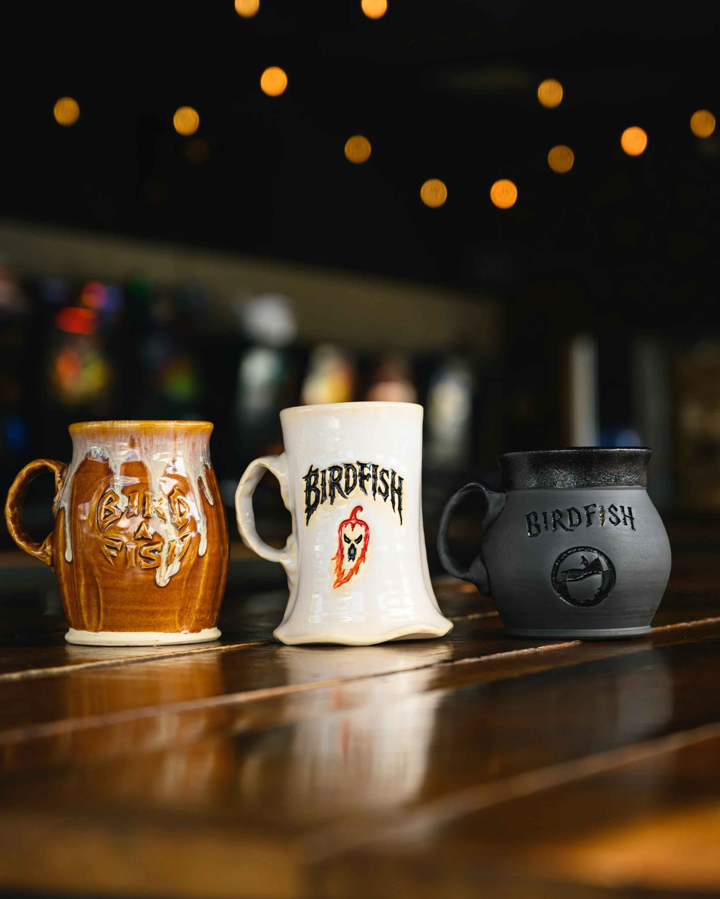 Some spirits follow you home. 👻

Pumpkins, cauldrons, and ghosts, summoned from clay by @rhdesigns__ . Each hand-thrown stein is one of a kind&mdash;and waiting for something wicked to fill it.

At NOON on Halloween, the first 100 beers poured will 