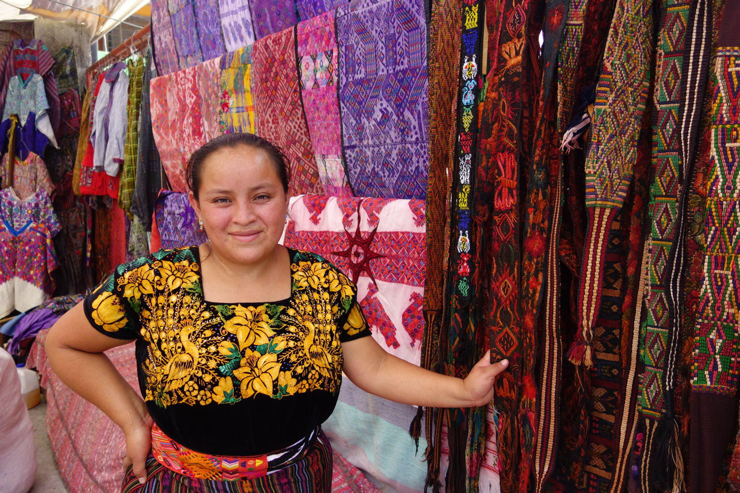 Lydia: Second Hand Textile Merchant - Panajachel, Guatemala