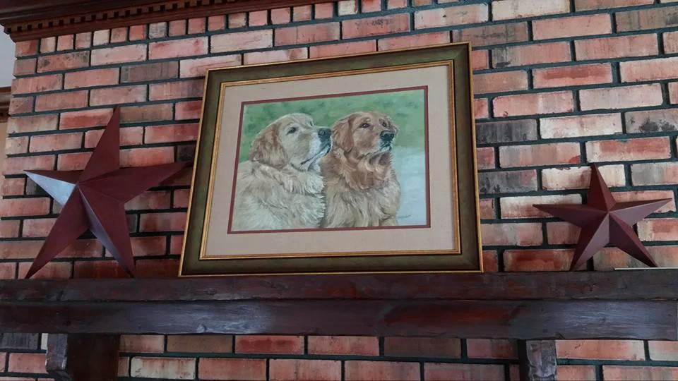 Danny & Hogan get framed and get Center Stage on the Mantle!
