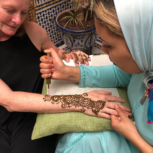 Moroccan henna in Fes
