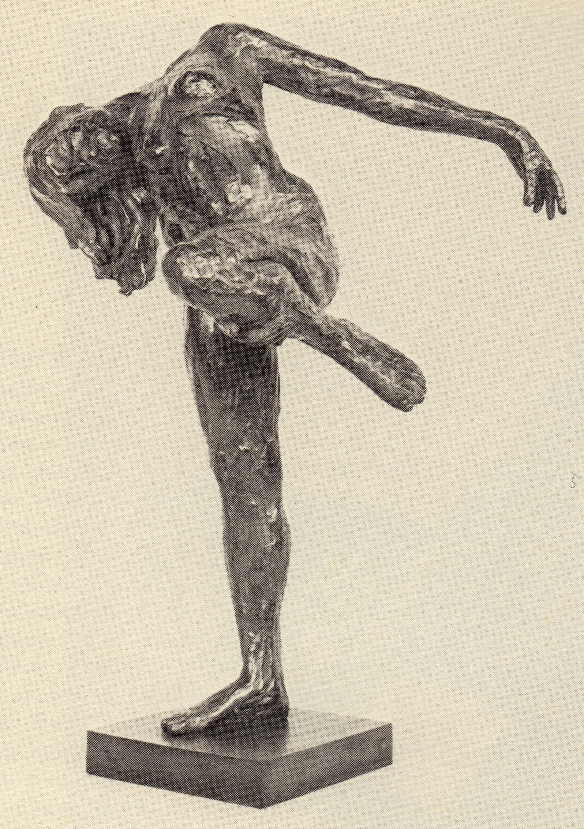 figure holding leg 1971 - 27"