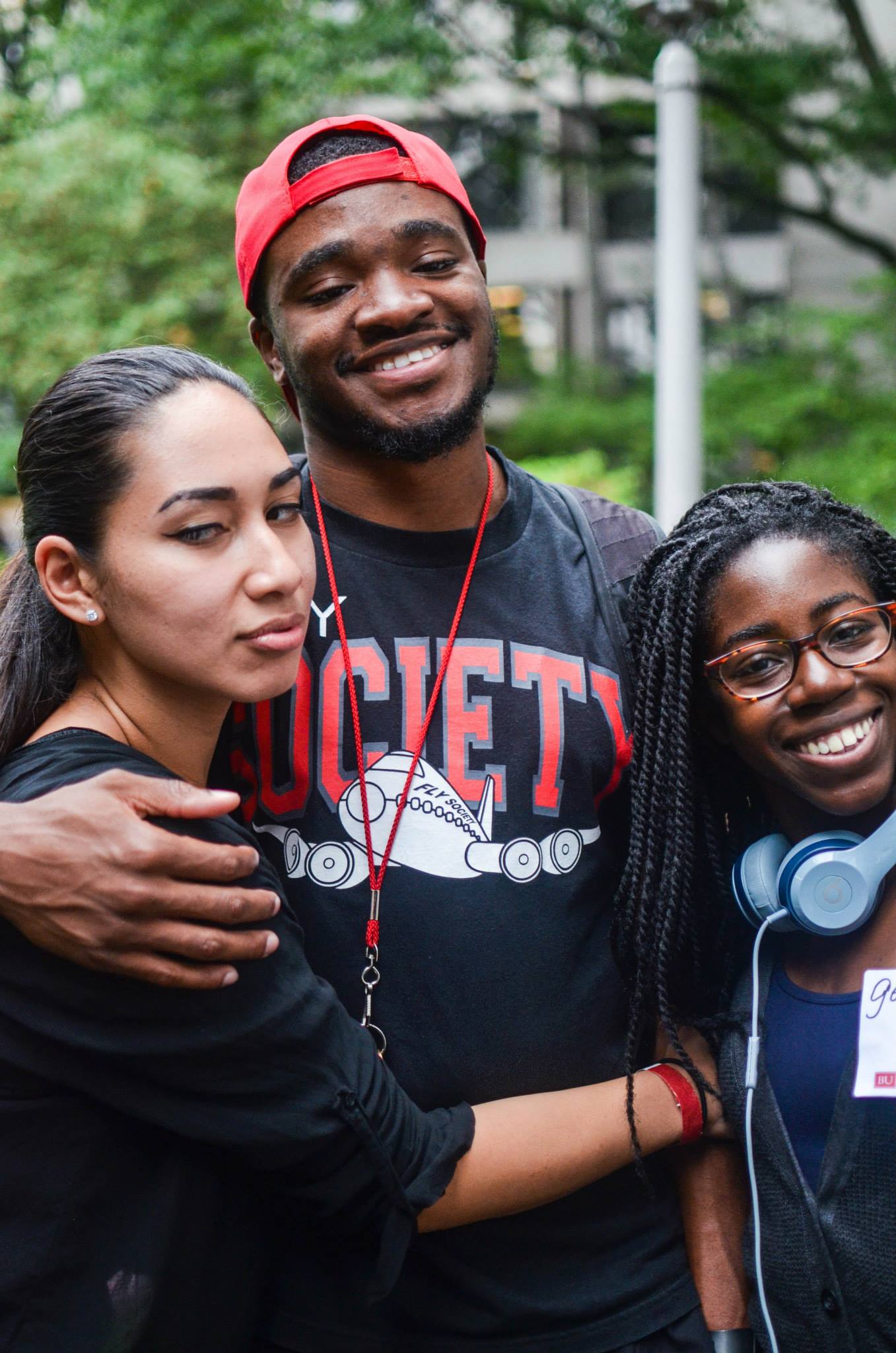 Osi, Shari, and I at an UMOJA BBQ
