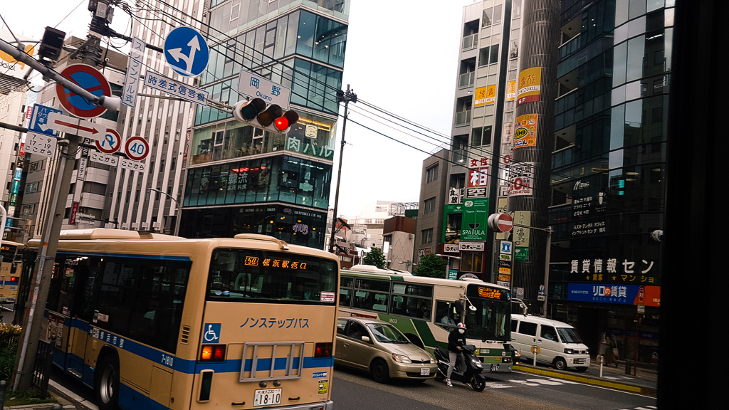 Driving through Yokohama, Japan