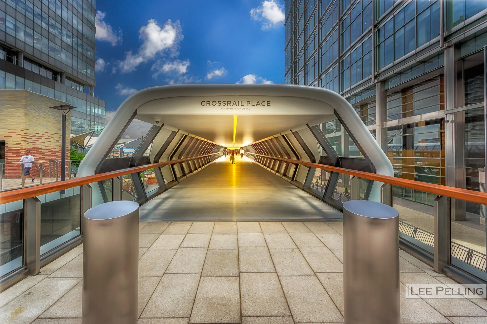 Crossrail Place via Adams Plaza Bridge
