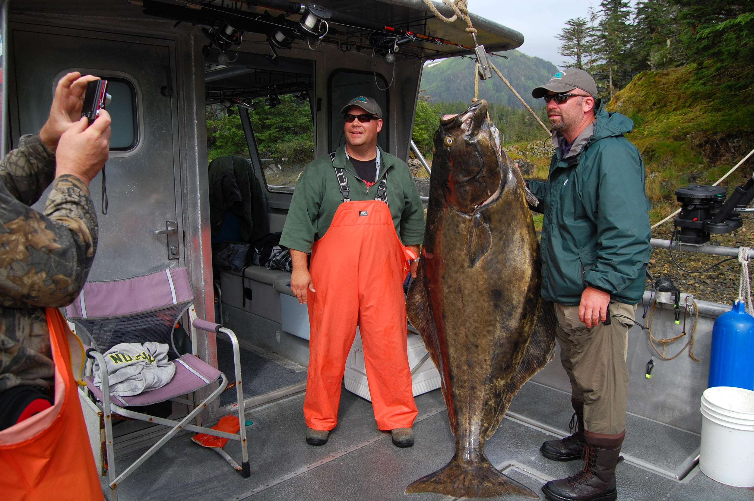 Giant Alaska Halibut Fishing