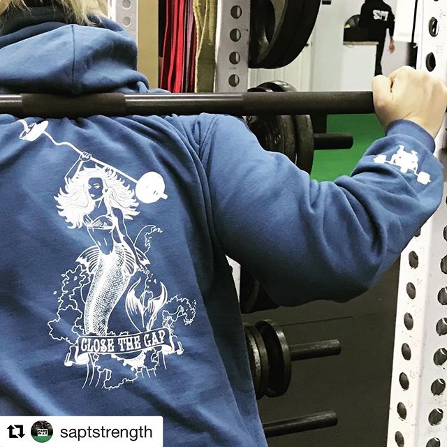 #Repost @saptstrength (@get_repost)
・・・
Close the gender gap? Close the wage gap? At SAPT we're still focused on closing the thigh gap! Pick up your Close the Gap hoodie or t-shirt today and support women in sports who have the powerful mermaid physi