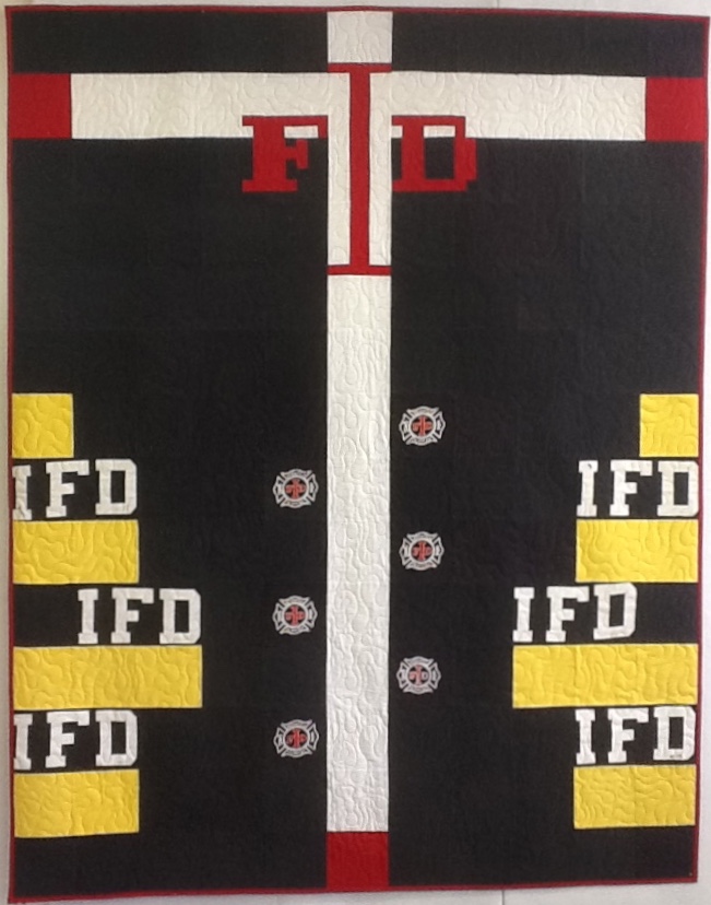 Indianapolis Fire Dept T-Shirt Quilt