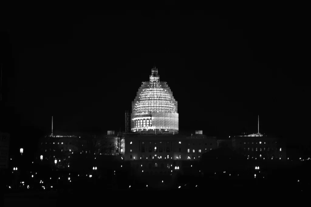 US Capitol Building under restoration