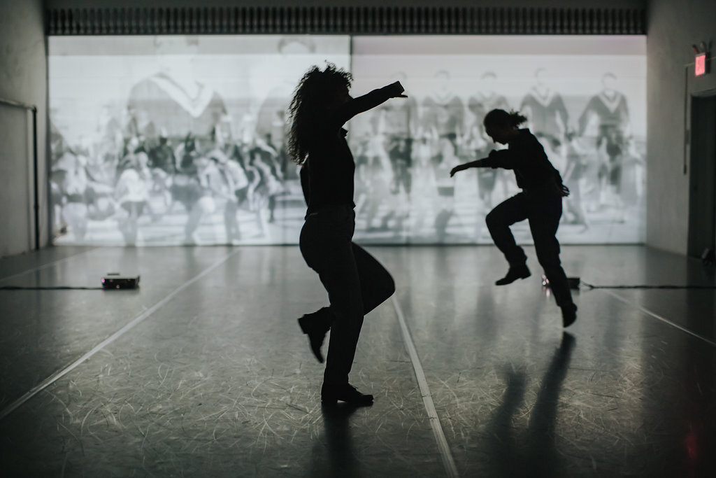  photo by Corey Antiel  pictured Mor Mendel, Hadar Ahuvia, projections Gil Sperling 