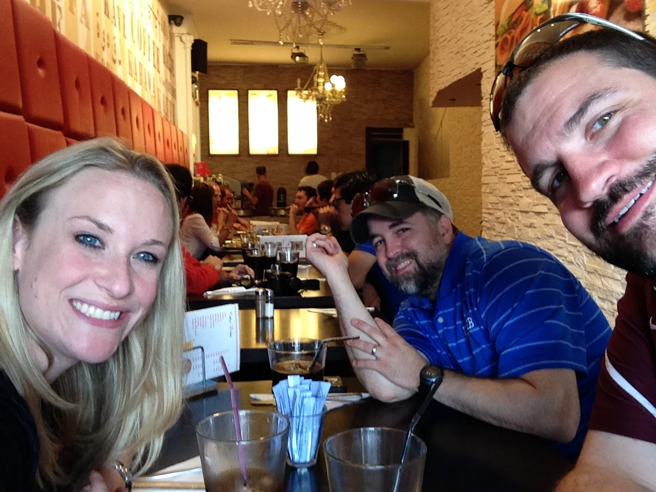 Lunch with Pamela and Keith, Amsterdam, Netherlands, Summer 2014
