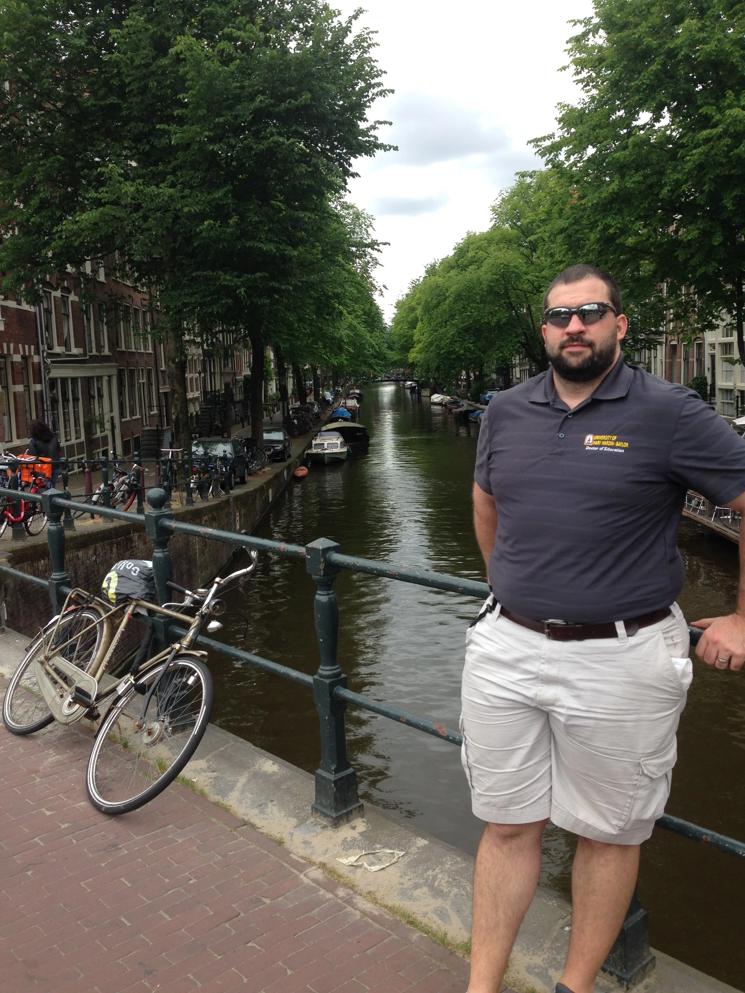 Canal in Amsterdam, Netherlands, Summer 2014