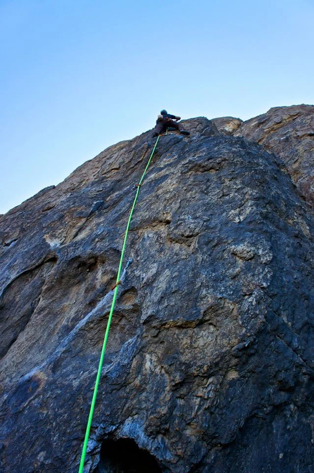 Michael on Midway (5.10c)