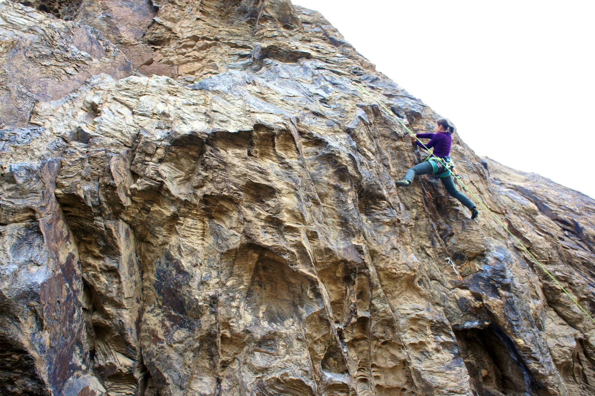 Callie on Little Stiffy 5.11c