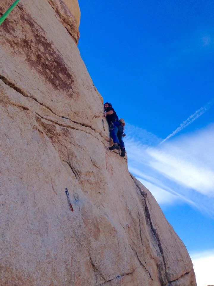 Michael beginning the 5.11a portion of Blind Ambition