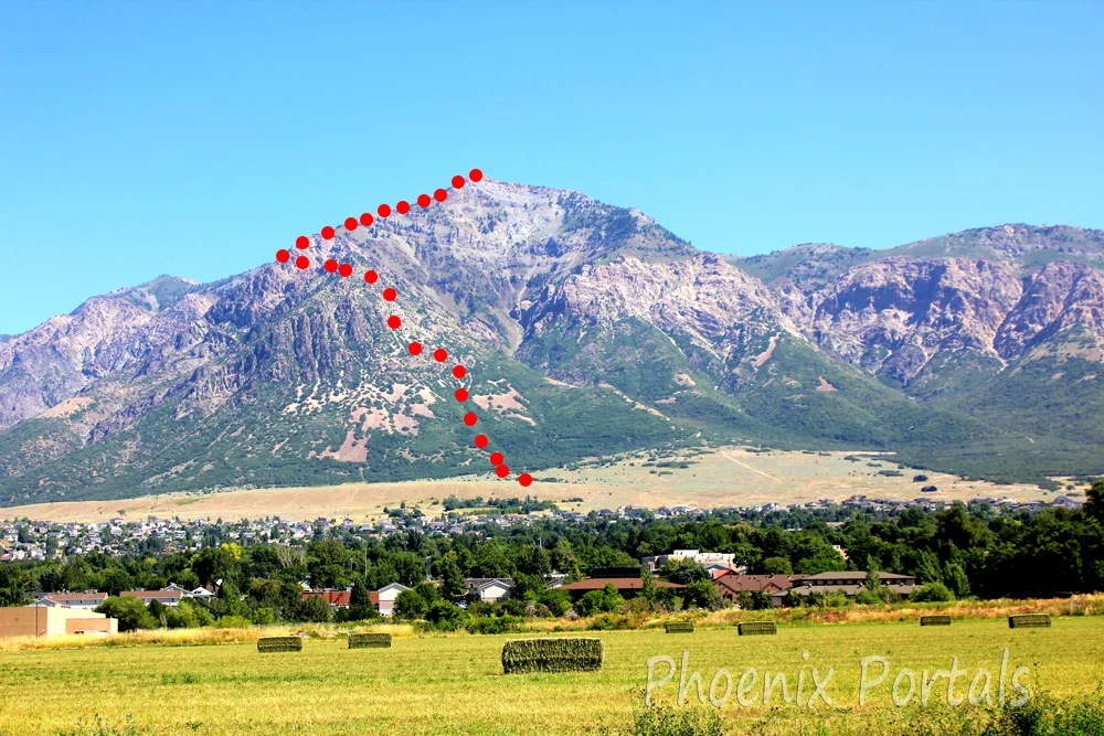 This is not my photo. Route dots are rough.