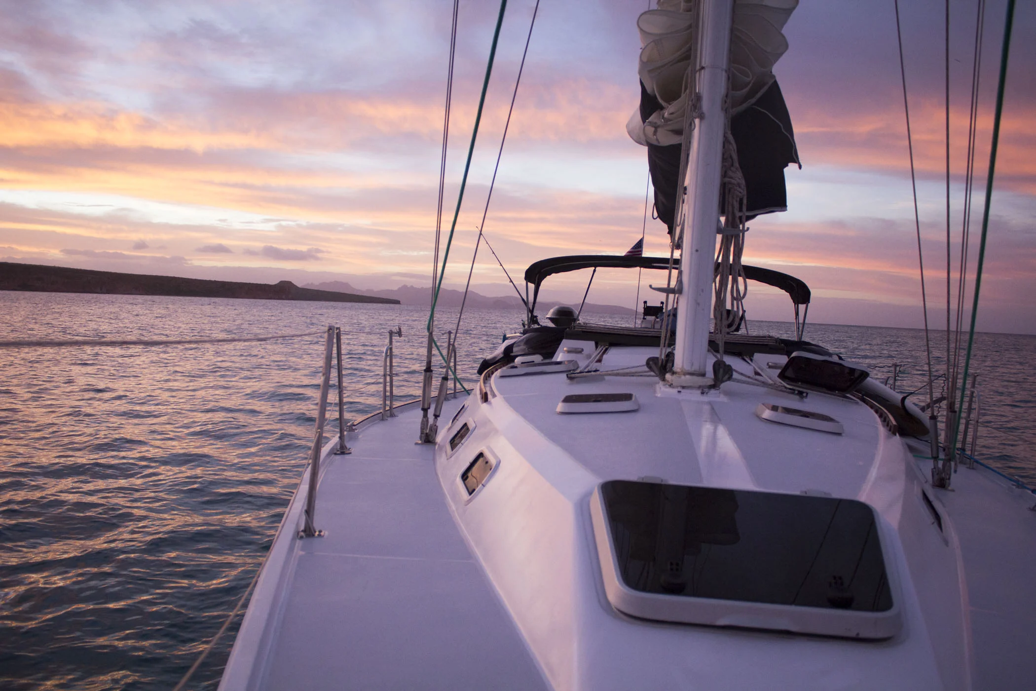 First Sail to Catalina Island - Cat Harbor