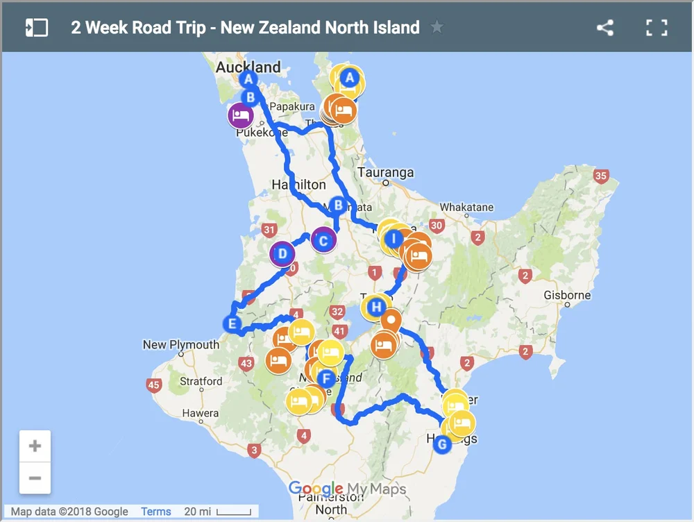 Nz South Island Road Trip Map The Ultimate 2 Week Itinerary - New Zealand North Island Road Trip Guide  Via Campervan — She Dreams Of Alpine