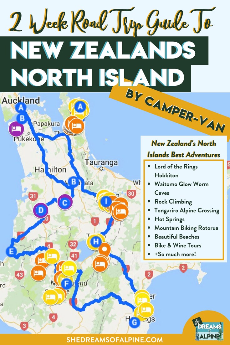 2 Week Road Trip Guide To New Zealands North Island By Camper Van