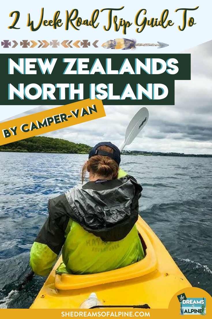 2 Week Road Trip Guide to New Zealand’s North Island Via Camper Van | New Zealand’s North Island is one of the most beautiful places to explore and exploring it via camper van allows for so much unique adventurous opportunities. Check out our 2 week…