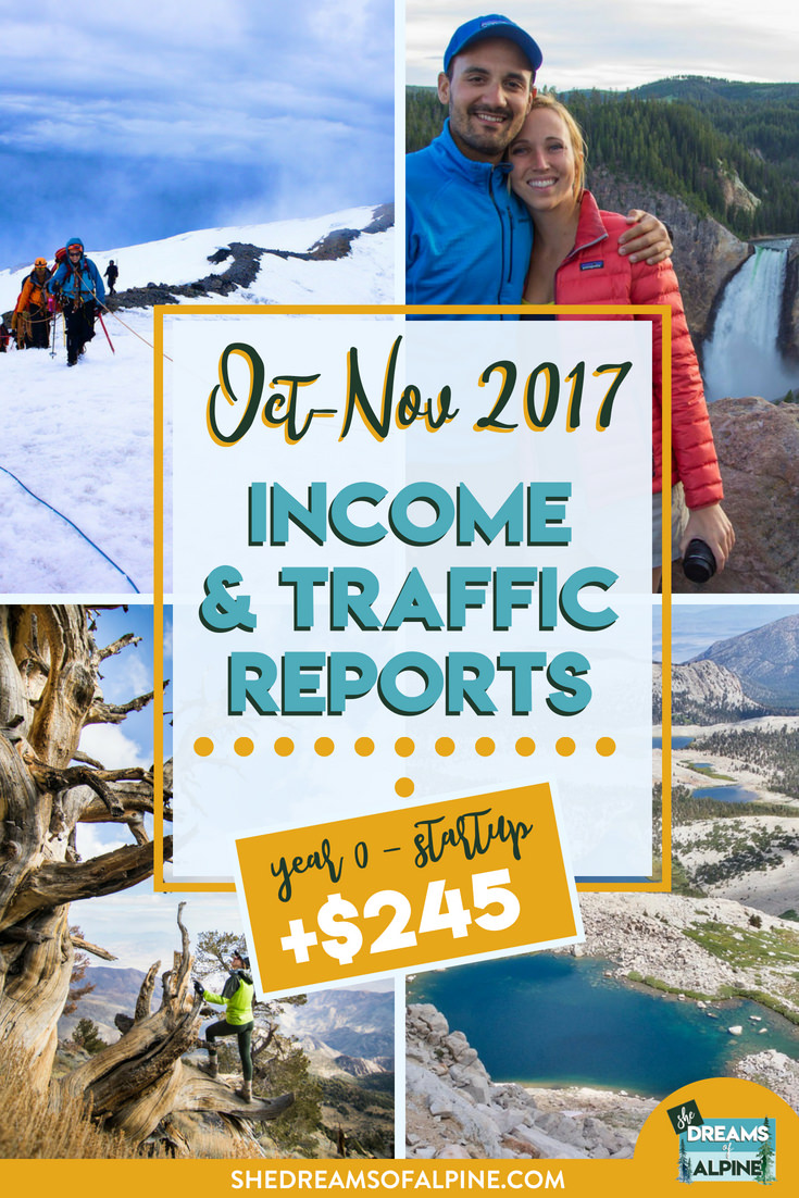 October & November 2017 Traffic and Income Report